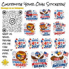 4th of July Stickers